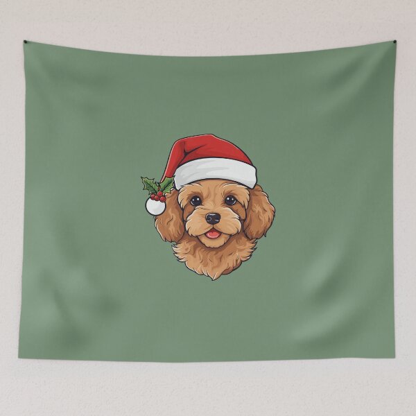 Item preview, Cavapoo and Cavoodle Christmas Gold designed and sold by irPrint.