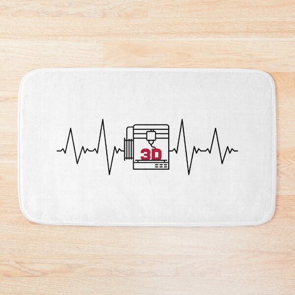 Item preview, 3D Printing EKG Heartbeat - 3D Printer Pulse Line minimal design designed and sold by venomousvector.