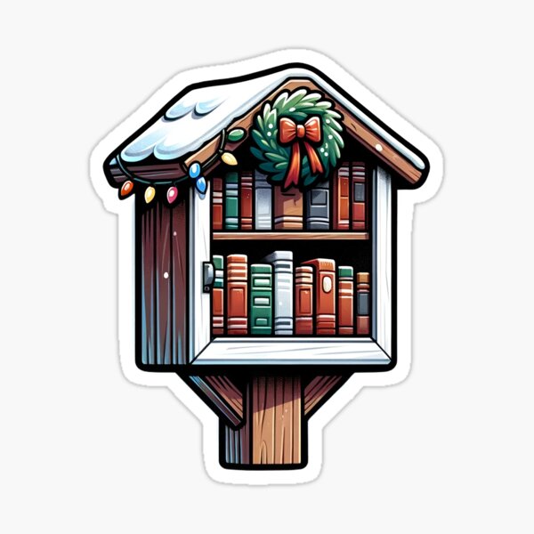 Item preview, Winter Little Free Library designed and sold by Heather Larson.