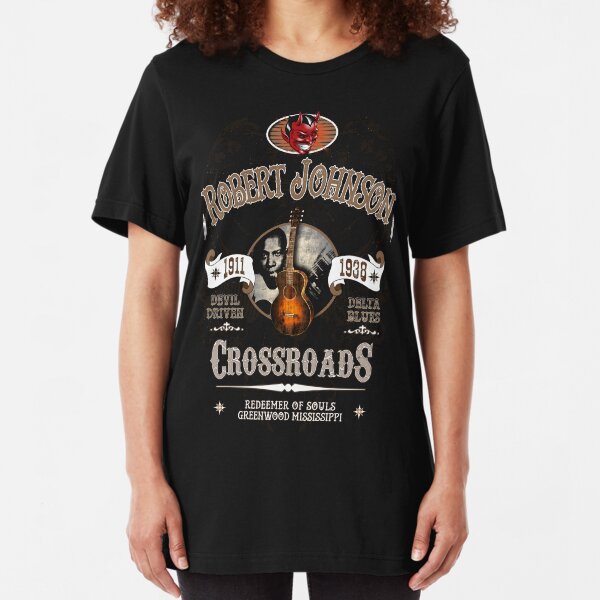 Robert Johnson Devil Driven Delta Blues Slim Fit T-Shirt