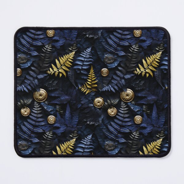 Item preview, Midnight Fern Fossils: Lithic Textures in 3D Macrophotography Style designed and sold by polonuim210.