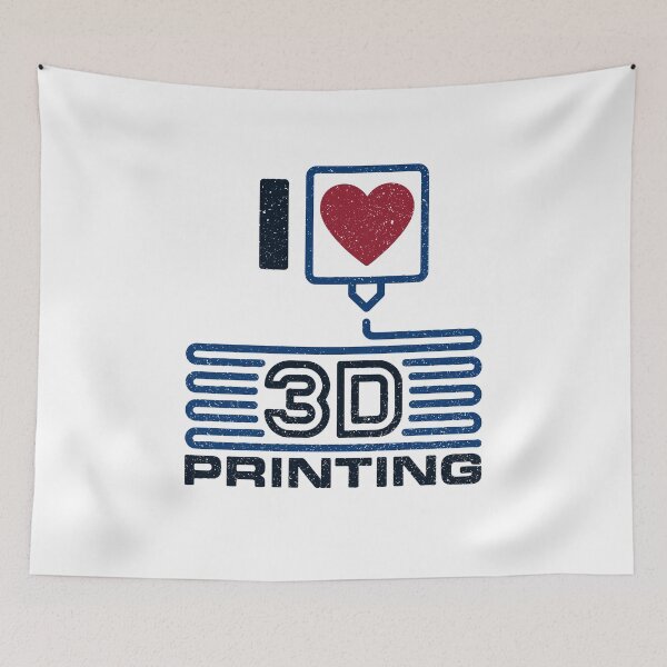 Item preview, I Love 3D Printing creative distressed design with 3D Printer Extruder  designed and sold by venomousvector.