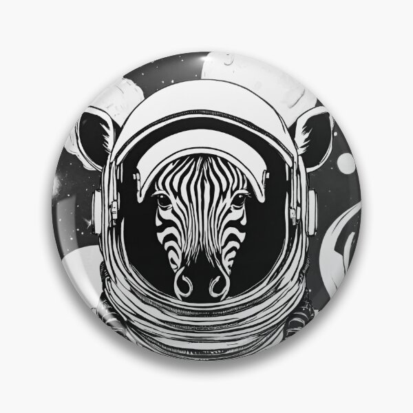 Item preview, Space Zebra (black and white) designed and sold by ZebraKnees.
