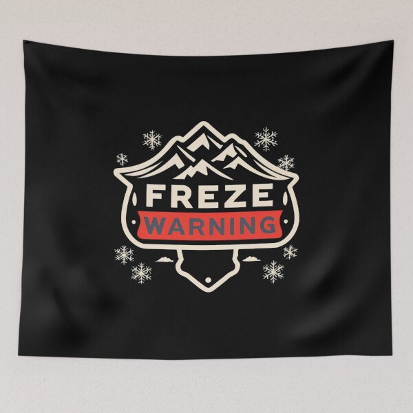 Item preview, Freeze Warning designed and sold by FlexYourMind.