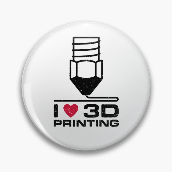 Item preview, I Love 3D Printing creative distressed design with Nozzle -  3D Printers designed and sold by venomousvector.