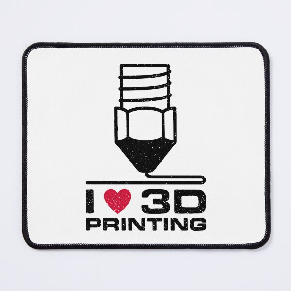 Item preview, I Love 3D Printing creative distressed design with Nozzle -  3D Printers designed and sold by venomousvector.