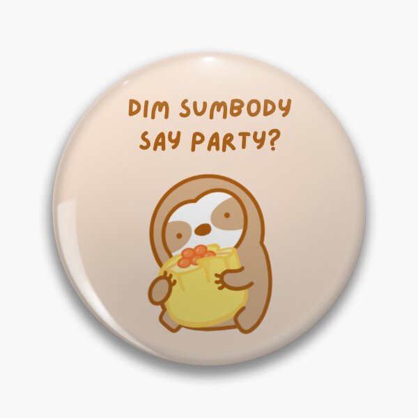 Item preview, Dim Sum Party Sloth designed and sold by theslothinme.