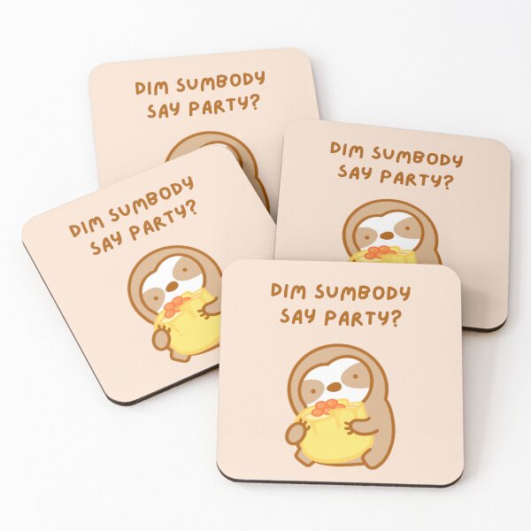 Item preview, Dim Sum Party Sloth designed and sold by theslothinme.