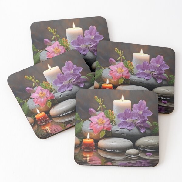 Item preview, Stones and Candles for SPA Decor designed and sold by VisionDuke.