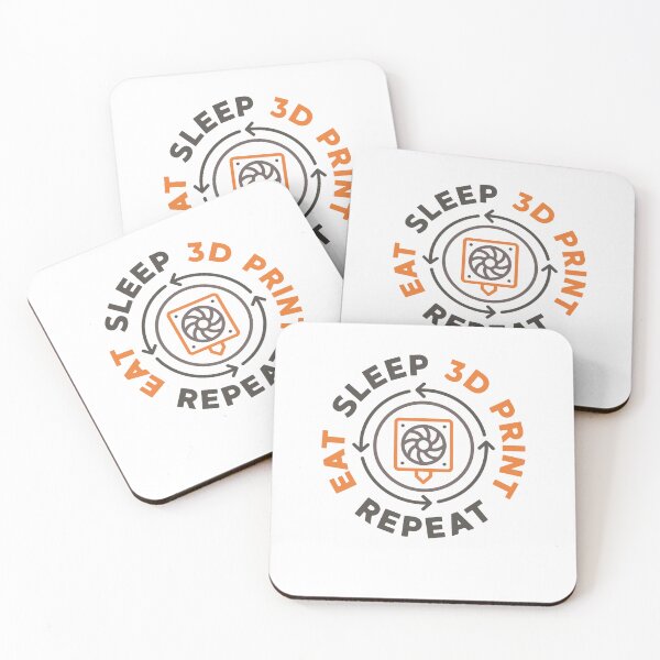 Item preview, Eat Sleep 3D Print Repeat 3D Printing - 3d Printer round Design  designed and sold by venomousvector.