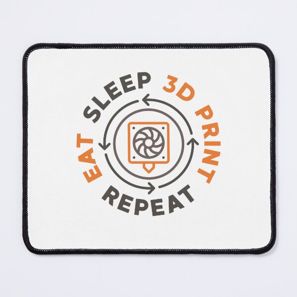 Item preview, Eat Sleep 3D Print Repeat 3D Printing - 3d Printer round Design  designed and sold by venomousvector.