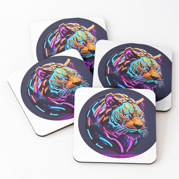 Item preview, Electric Jungle Majesty: Neon Tiger Dreams designed and sold by Fenomena Designs.