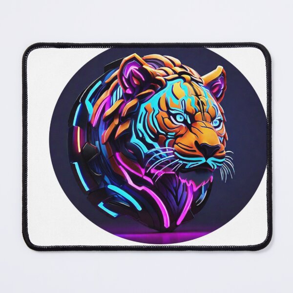 Item preview, Electric Jungle Majesty: Neon Tiger Dreams designed and sold by Fenomena Designs.