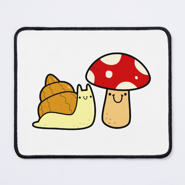 Item preview, Kawaii Snail and Mushroom designed and sold by kawaiilife.