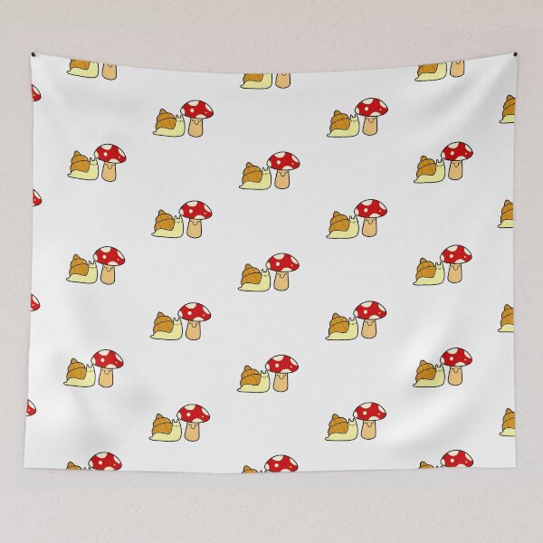 Item preview, Kawaii Snail and Mushroom designed and sold by kawaiilife.