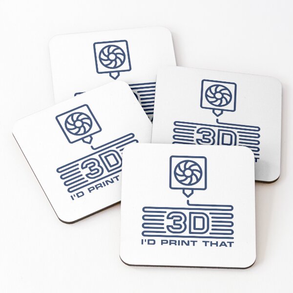 Item preview, I'd Print That minimal 3D Printing Design designed and sold by venomousvector.