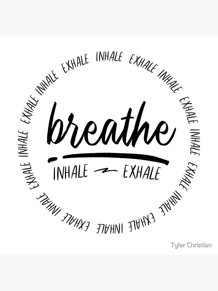 Organic Cotton Tank: Inhale Exhale (Black)