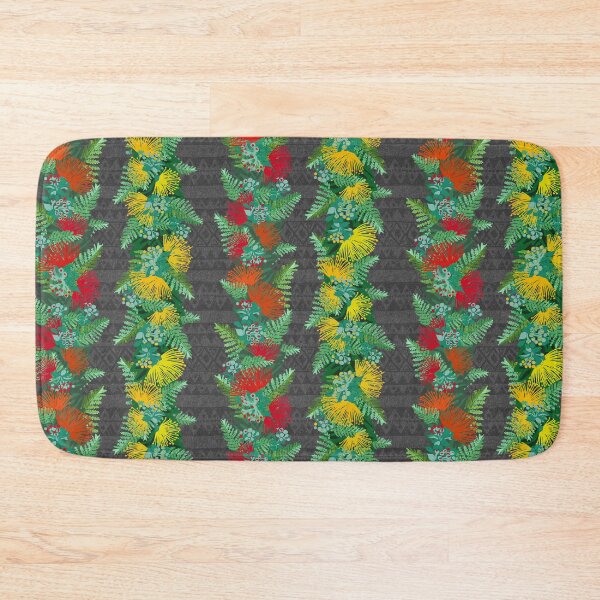 Item preview, Hawaiian O'hia Lehua Haku Lei on tapa designed and sold by Linda Maliuana.