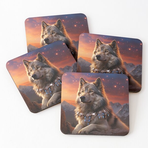 Item preview, Wolfdog Amidst Mountains designed and sold by Nocturne  Paws.