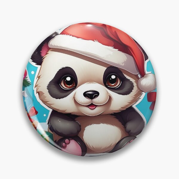 Item preview, Cute Panda Xmas Sticker designed and sold by RevolveData.
