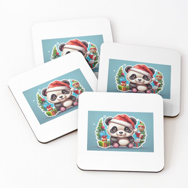 Item preview, Cute Panda Xmas Sticker designed and sold by RevolveData.