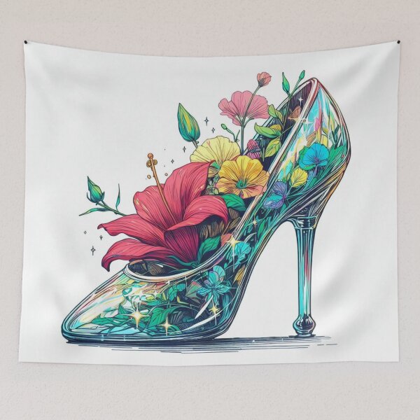 Item preview, Flowers blooming in glass slippers. designed and sold by growing-mom.