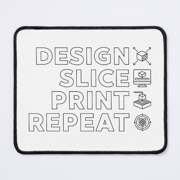 Item preview, Design Slice Print Repeat creative 3D Printing Design designed and sold by venomousvector.
