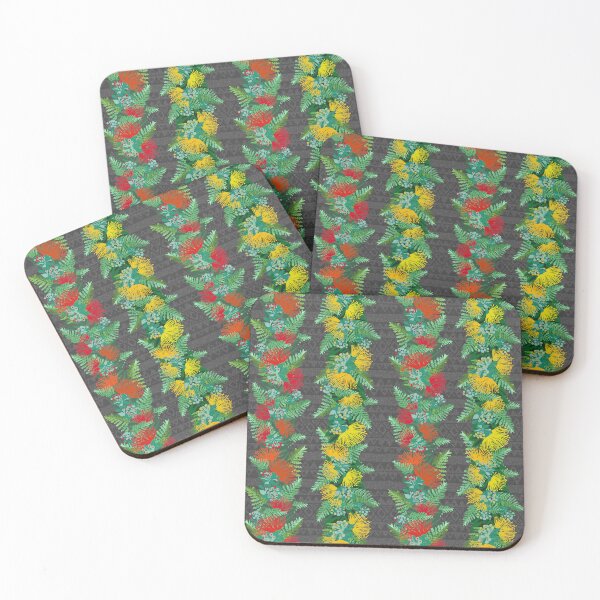 Item preview, Hawaiian O'hia Lehua Haku Lei on tapa designed and sold by Linda Maliuana.