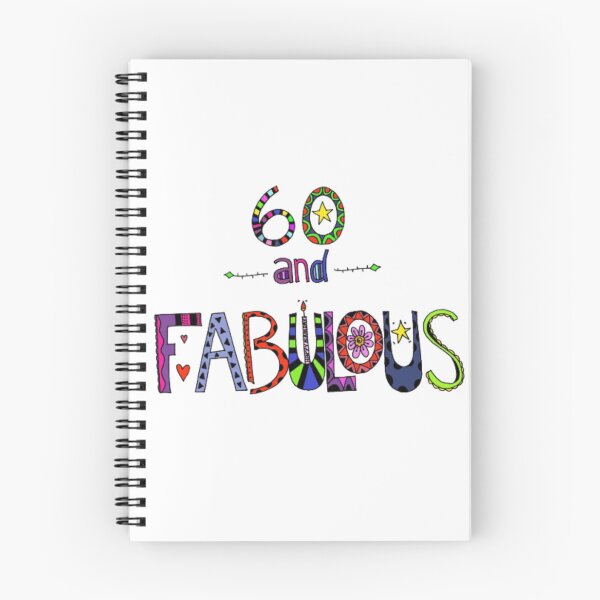 Artikelvorschau, 60 und fabelhaft / Alles Gute zum 60. Geburtstag Bunte Doodle Art entworfen und verkauft von zanydoodles.