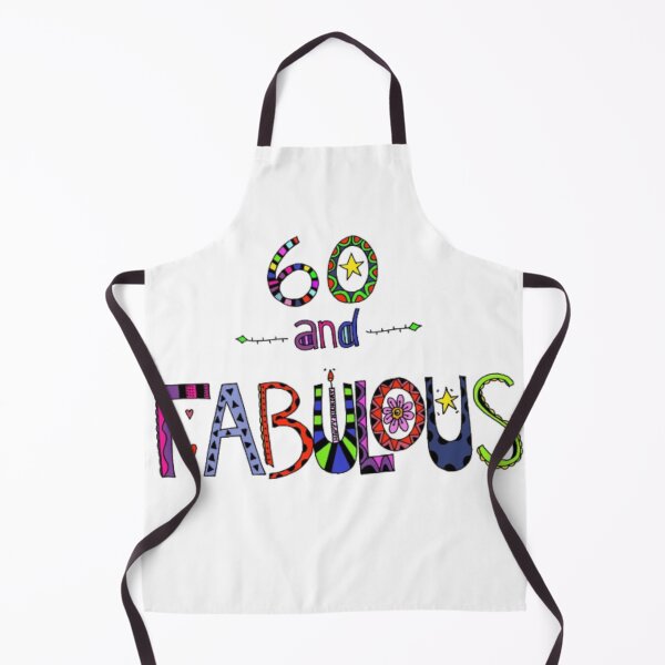 Item preview, 60 and Fabulous / Happy 60th Birthday Colorful Doodle Art designed and sold by zanydoodles.
