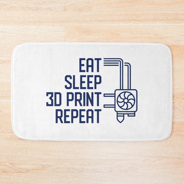 Item preview, Eat Sleep 3D Print Repeat creative funny Printing Design designed and sold by venomousvector.