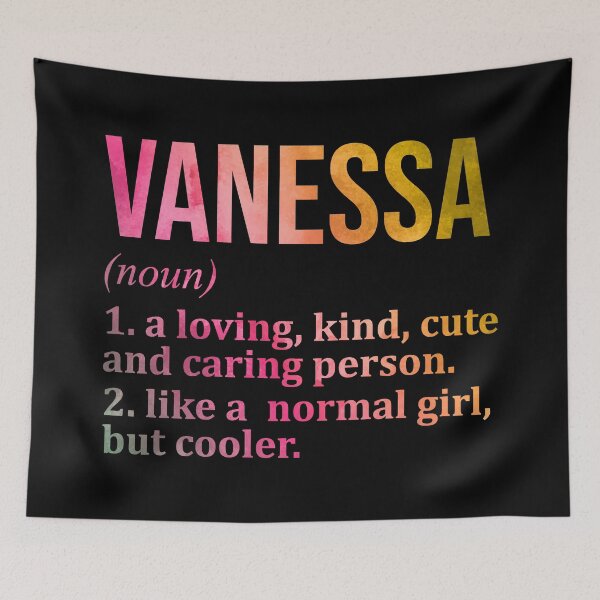 Item preview, Vanessa Name Definition in Watercolor designed and sold by XCIV.