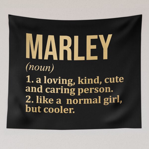 Item preview, Marley Name Definition in Gold designed and sold by XCIV.