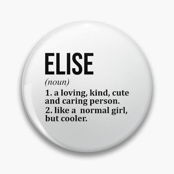 Item preview, Elise Name Definition designed and sold by XCIV.