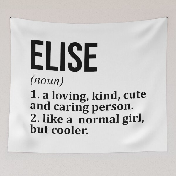 Item preview, Elise Name Definition designed and sold by XCIV.