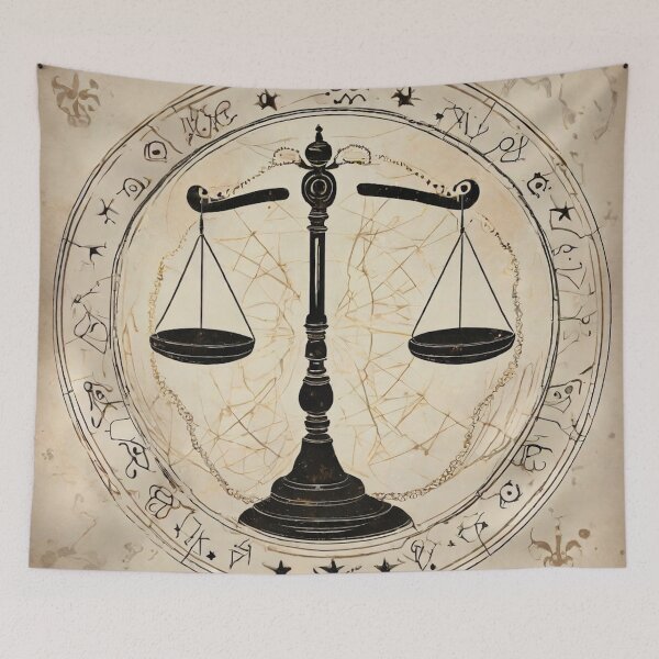 Item preview, Libra, The Scales, Zodiac Starsign designed and sold by Barbara Burgess.