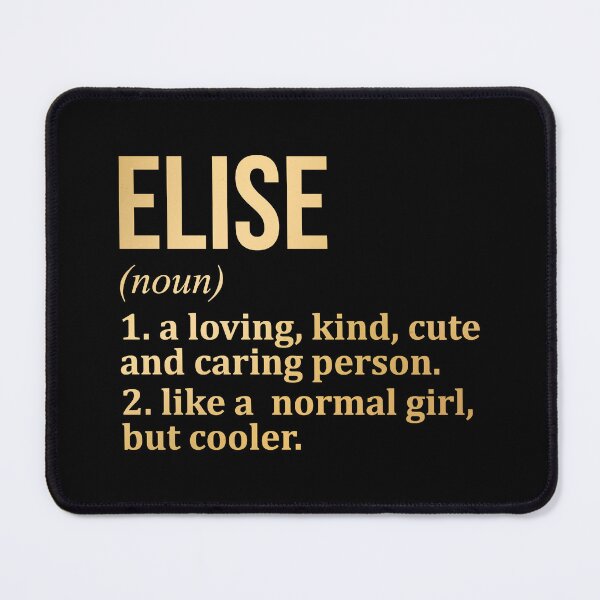 Item preview, Elise Name Definition in Gold designed and sold by XCIV.