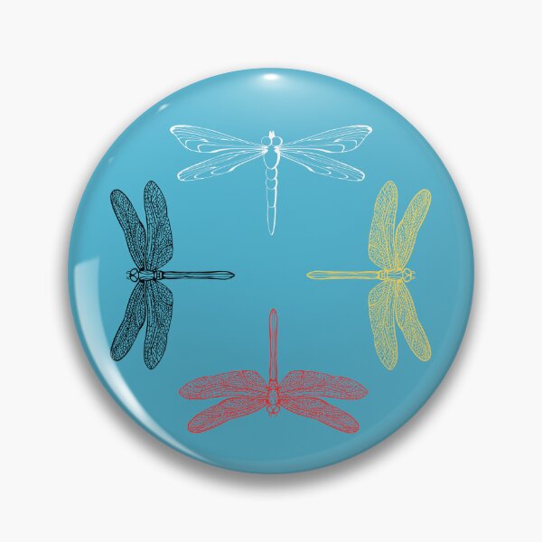 Item preview, Dragonflies Medicine Wheel Four Colors designed and sold by RainbowTribeDsn.