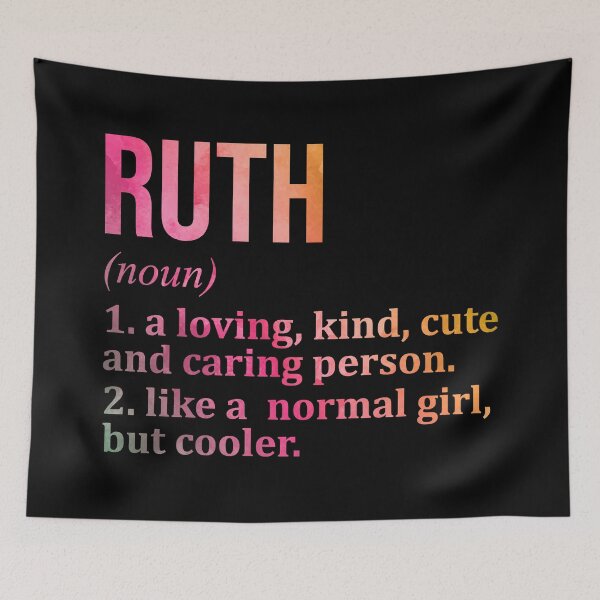 Item preview, Ruth Name Definition in Watercolor designed and sold by XCIV.