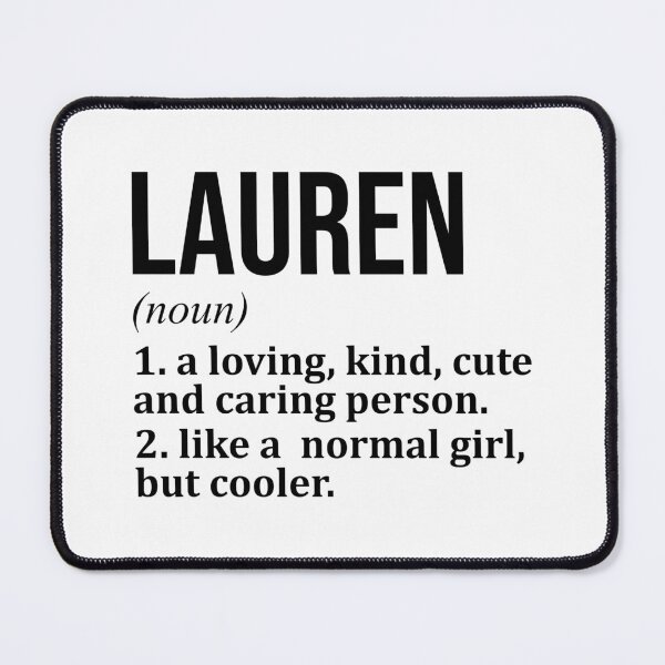 Item preview, Lauren Name Definition designed and sold by XCIV.