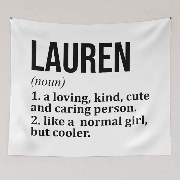 Item preview, Lauren Name Definition designed and sold by XCIV.
