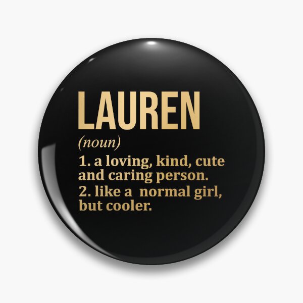 Item preview, Lauren Name Definition in Gold designed and sold by XCIV.