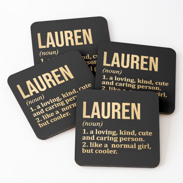 Item preview, Lauren Name Definition in Gold designed and sold by XCIV.