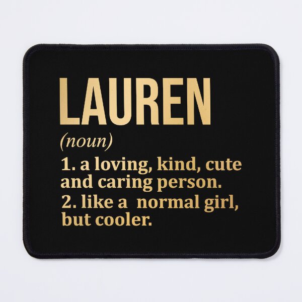 Item preview, Lauren Name Definition in Gold designed and sold by XCIV.