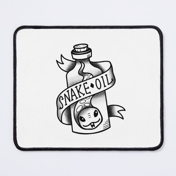 Item preview, Tattoo style Snake oil bottle designed and sold by jazzydevil.