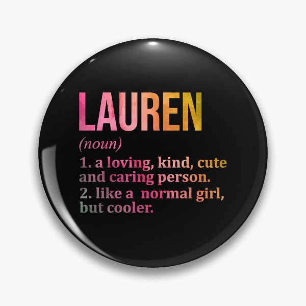Item preview, Lauren Name Definition in Watercolor designed and sold by XCIV.