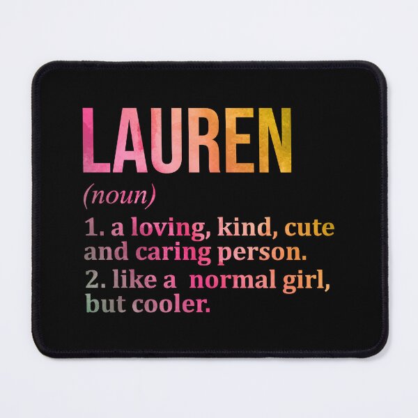 Item preview, Lauren Name Definition in Watercolor designed and sold by XCIV.