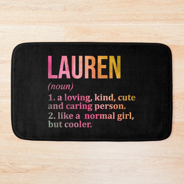 Item preview, Lauren Name Definition in Watercolor designed and sold by XCIV.
