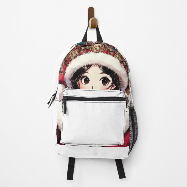 Item preview, Mrs Santa Claus Anime Queen Christmas Anime Girl as Santa Claus with Santa Hat | Santa Anime Girl Female Santa Cute Big Eyes designed and sold by FestivePalette.