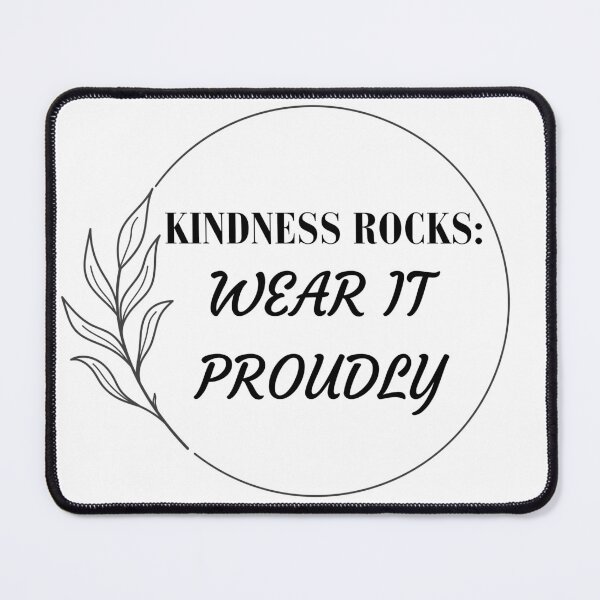 Item preview, Kindness Rocks: wear it proudly designed and sold by Taans-Creation.